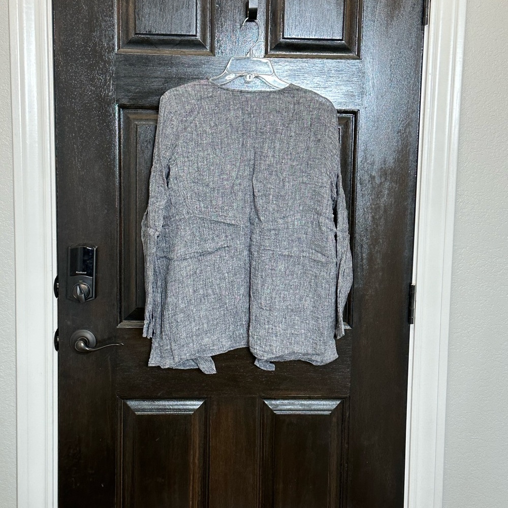 J. Jill Pure Jill 100% Linen Cardigan Medium - Picture 2 of 6